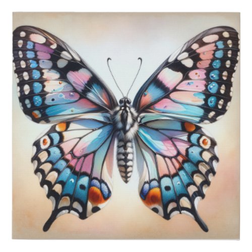 Milkweed Butterfly 060624IREF113 _ Watercolor Faux Canvas Print