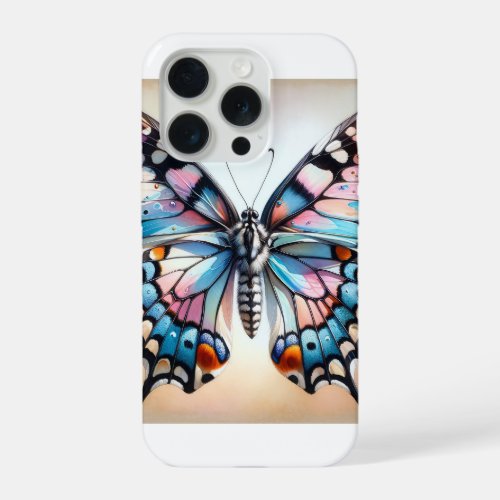 Milkweed Butterfly 060624IREF113 _ Watercolor iPhone 15 Pro Case