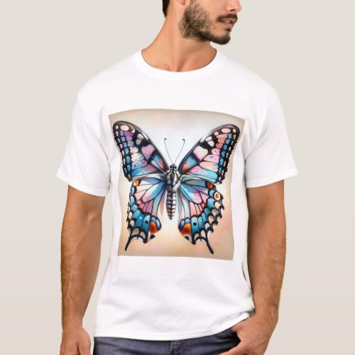 Milkweed Butterfly 060624IREF113 _ Watercolor T_Shirt
