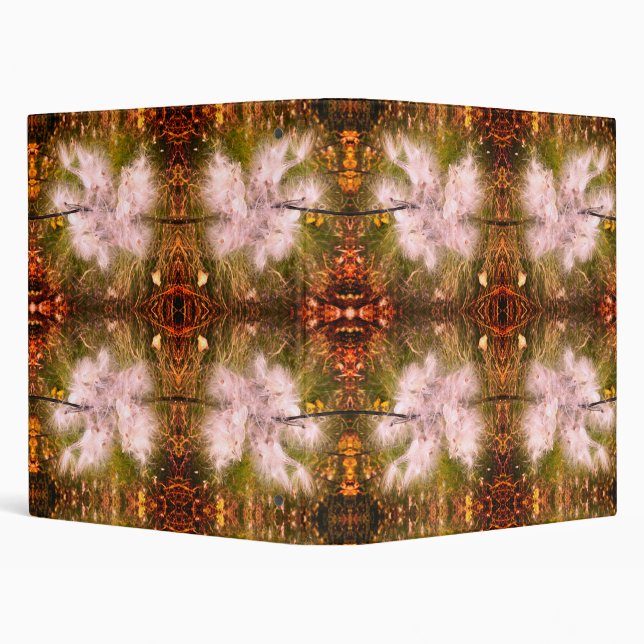 Milkweed | Butterfly | Sangria | 3 Ring Binder (Background)