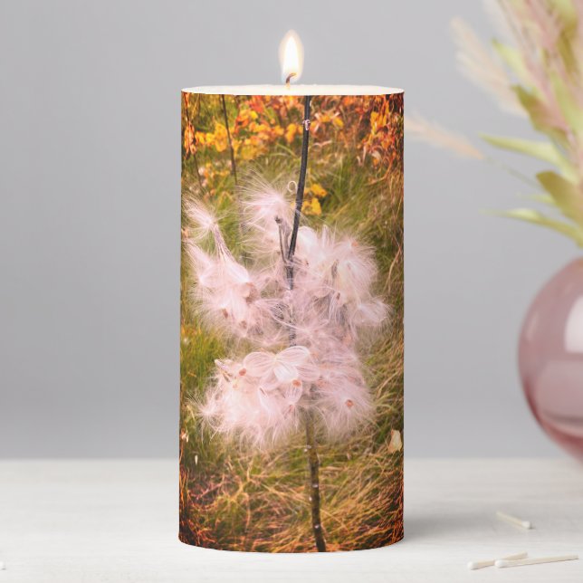Milkweed | Butterfly | Sangria | Pillar Candle (In Situ)