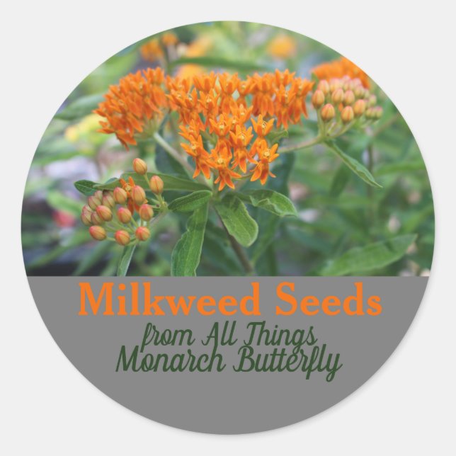 Milkweed Classic Round Sticker (Front)