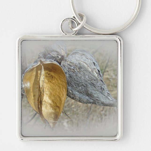 Milkweed Pods Keychain (Front)