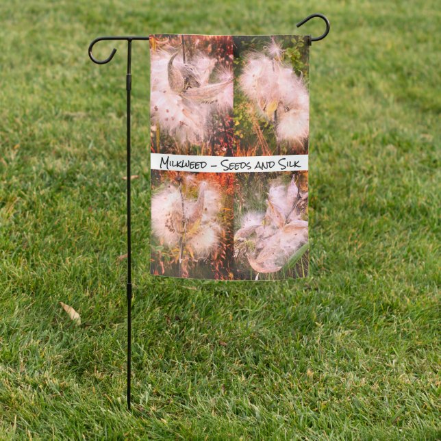 Milkweed | Sangria Garden Flag (In SItu)
