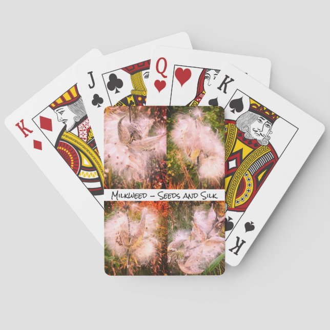 Milkweed | Sangria Poker Cards (Back)