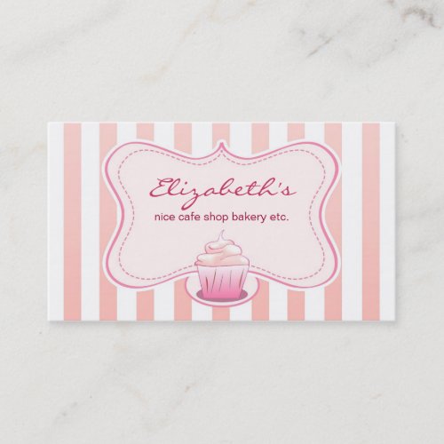 milky cupcake business card