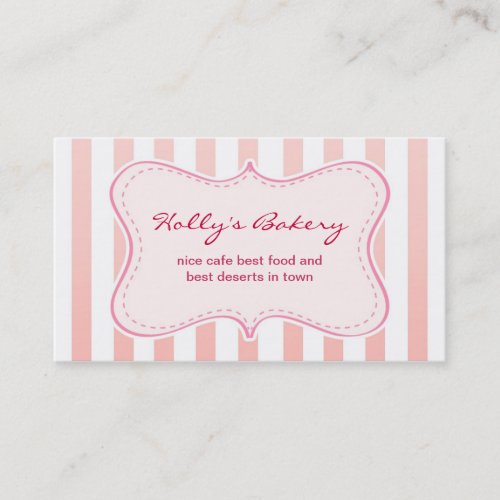 milky design bakery business card