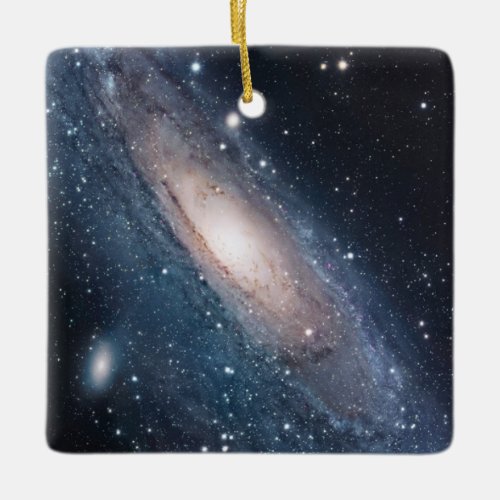 Milky Way Andromeda Galaxy Stars Space Elegant Ceramic Ornament