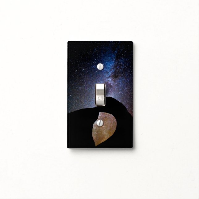 Milky way at night, California Light Switch Cover (In Situ)
