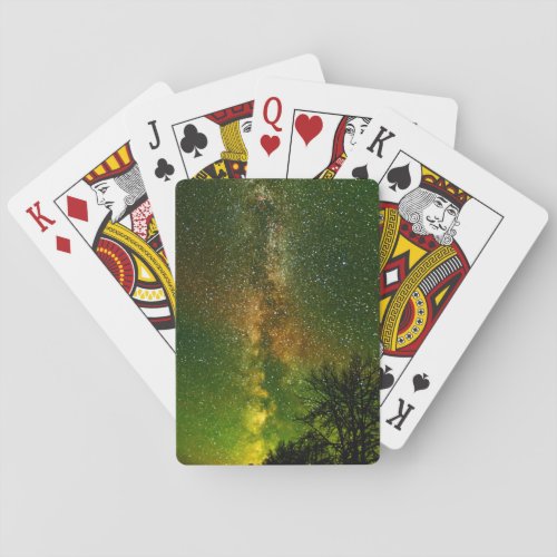 Milky Way  Aurora Borealis  Ontario Canada Playing Cards