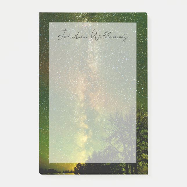 Milky Way & Aurora Borealis | Ontario Canada Post-it Notes (Front)