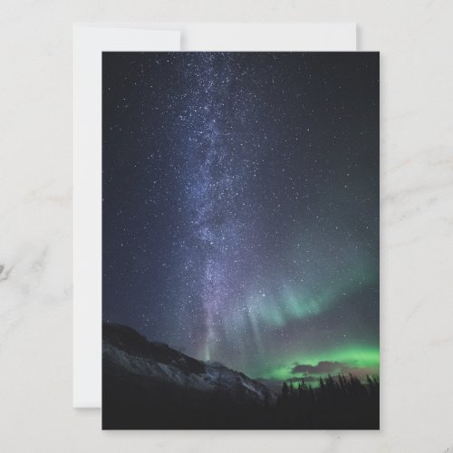 Milky Way Aurora Card