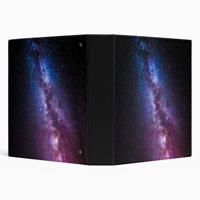 Milky way bright colors 3 ring binder (Background)