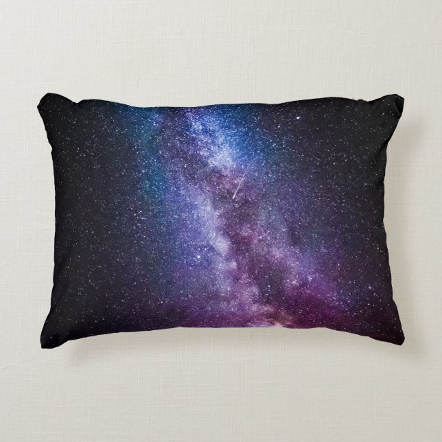 Milky way bright colors accent pillow (Front)