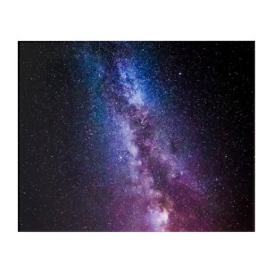 Milky way bright colors acrylic print
