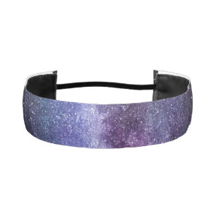 Milky way bright colors athletic headband