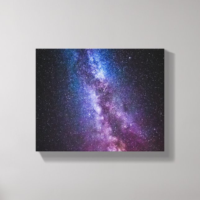 Milky way bright colors canvas print (Front)