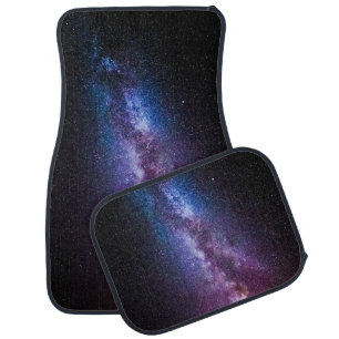 Milky way bright colors car floor mat