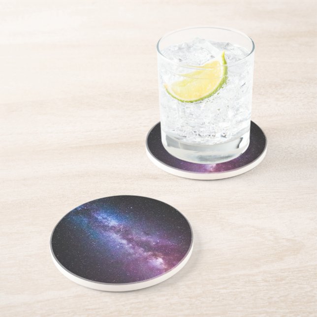 Milky way bright colors coaster (Side)