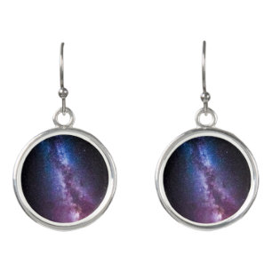 Milky way bright colors earrings