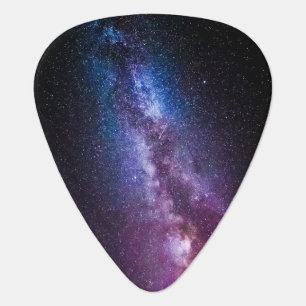 Milky way bright colors guitar pick