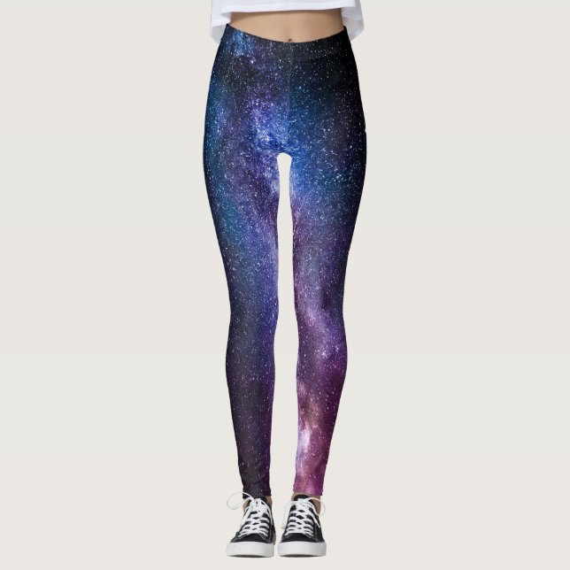 Milky way bright colors leggings (Front)