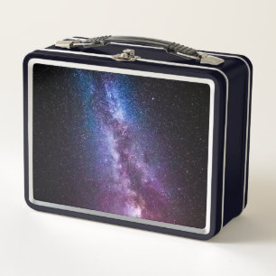 Milky way bright colors metal lunch box