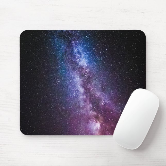 Milky way bright colors mouse pad (With Mouse)