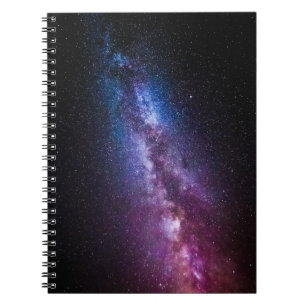 Milky way bright colors notebook