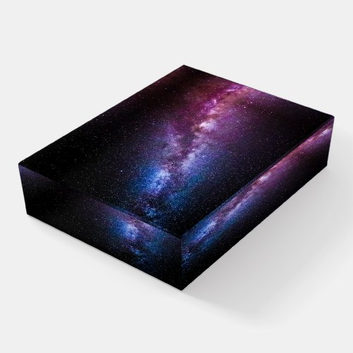 Milky way bright colors paperweight
