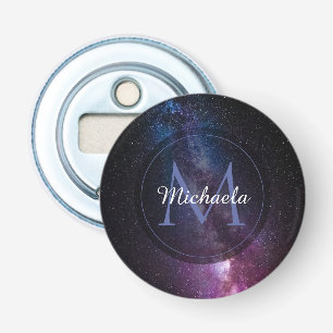 Milky way bright colors personalizable monogram bottle opener