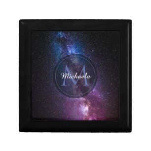 Milky way bright colors personalizable monogram gift box