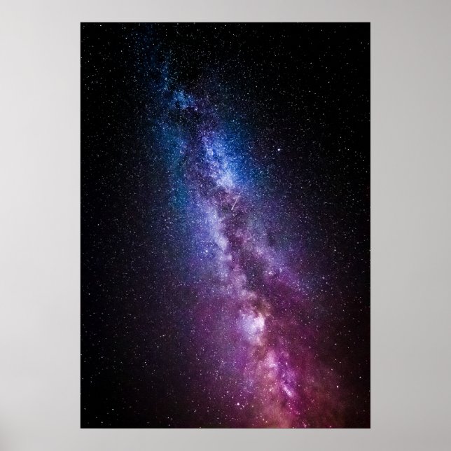 Milky way bright colors poster (Front)