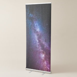 Milky way bright colors retractable banner