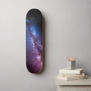 Milky way bright colors skateboard