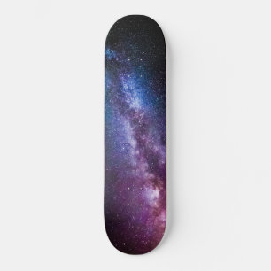 Milky way bright colors skateboard