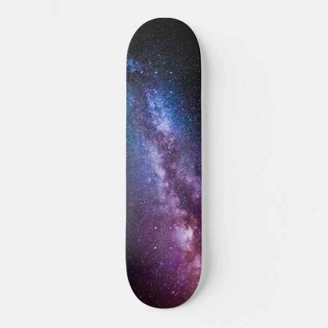 Milky way bright colors skateboard (Front)