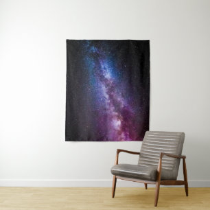 Milky way bright colors tapestry