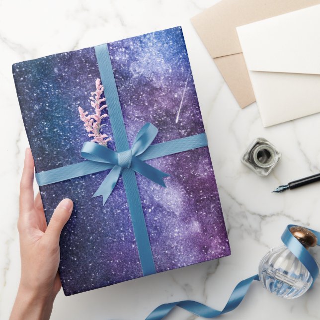 Milky way bright colors wrapping paper (Gifting)