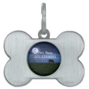 Milky Way Cattle Moonlight Pet ID Tag