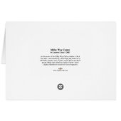 Milky Way Center Card (Back Horizontal)