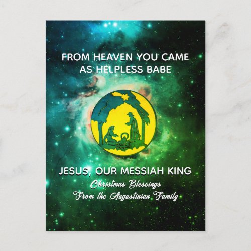 Milky Way Christmas Nativity Holiday Postcard