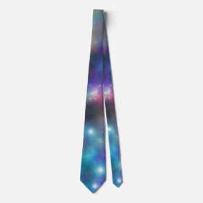Milky Way Colorful Galaxy Art Neck Tie