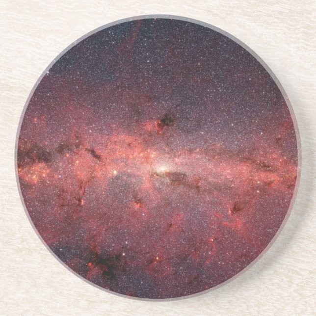 Milky Way Galactic Center, Stars, Clouds, Clusters Drink Coaster (Front)
