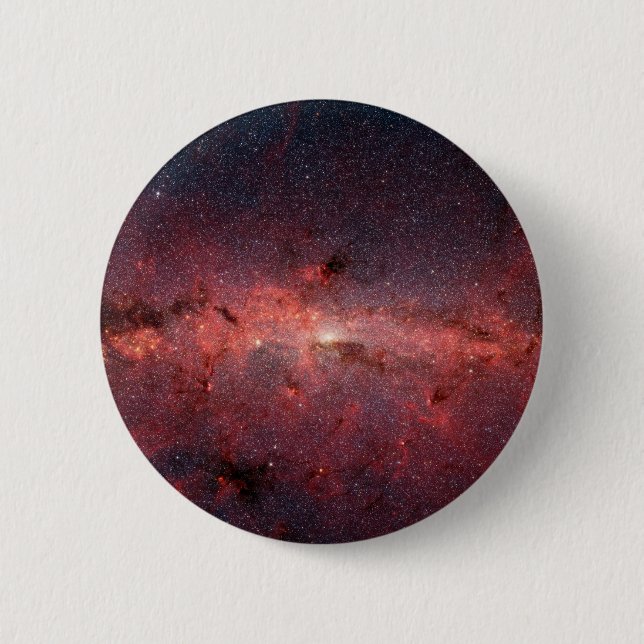 Milky Way Galactic Center, Stars, Clouds, Clusters Pinback Button (Front)