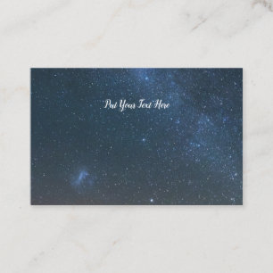 Milky Way Galaxy Background Night Sky Stars Business Card