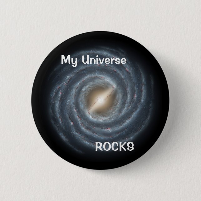 Milky Way Galaxy button pin (Front)