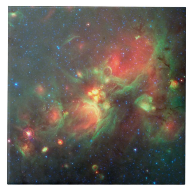 Milky Way Galaxy Ceramic Tile (Front)