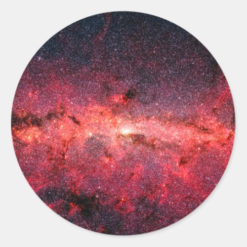 Milky Way Galaxy Classic Round Sticker