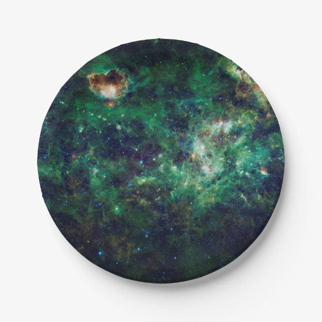 Milky Way galaxy Cosmic Space Paper Plates (Front)